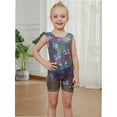 thumbnail image 4 of Leotards for Girls Gymnastics with Shorts Colorful Butterfly Shiny Diamond Kids Biketard, 4 of 6