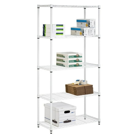 UPC 811434019144 product image for Honey Can Do 5-Shelf Steel Storage Shelving Unit, White | upcitemdb.com