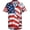 Red&white, variant on Hawaiian Shirt for Men, Unisex Summer Beach Casual Short Sleeve Button Down Shirts, Printed Palmshadow Clothing