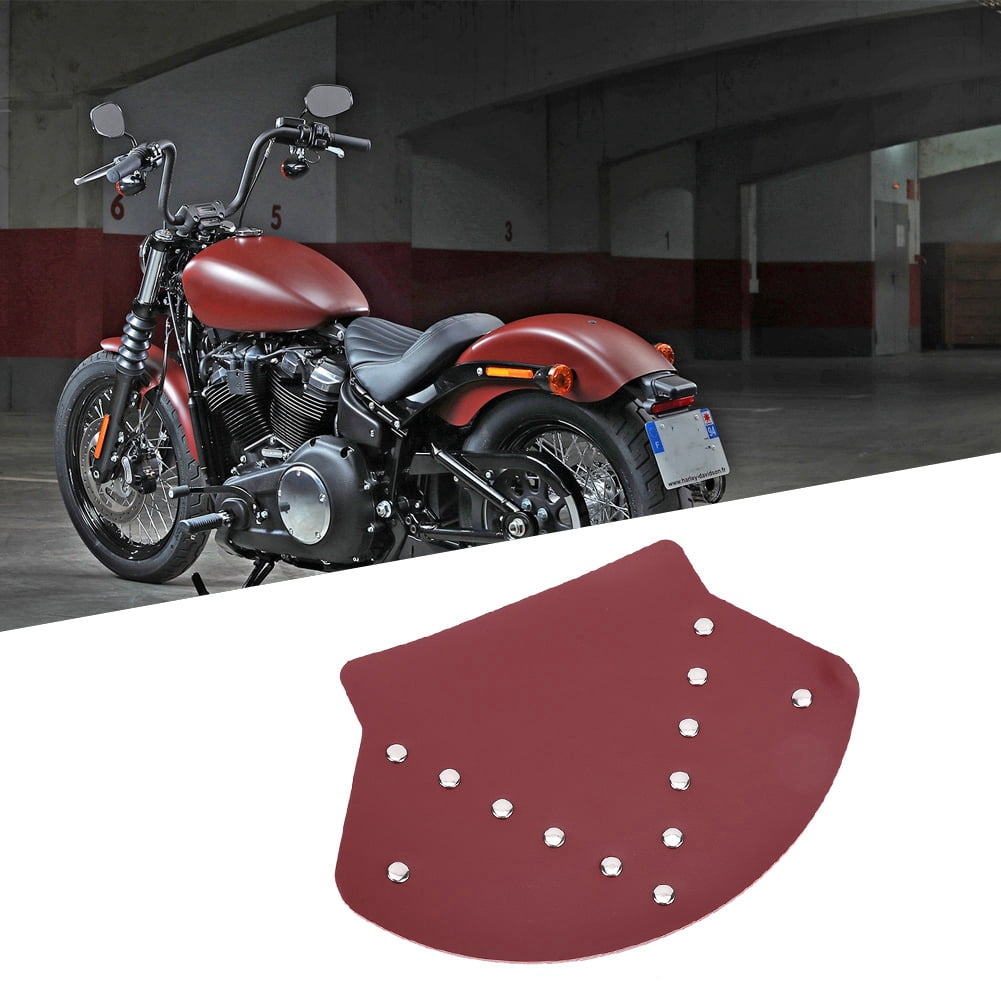 OTVIAP Leather Rear Fender Flap,Leather Durable Motorcycle Rear Fender
