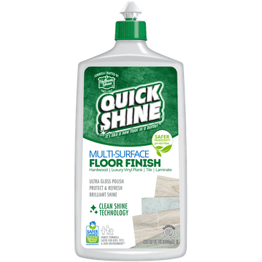 Quick Shine Multi-Surface Floor Finish, Pfas-Free Formula, All Purpose Household Floor Polish, 27 oz