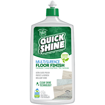 Quick Shine Multi-Surface Floor Finish, Pfas-Free Formula, All Purpose Household Floor Polish, 27 fl oz