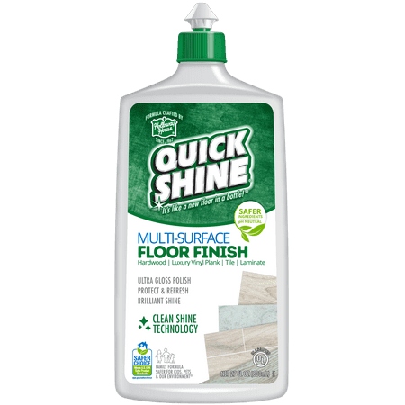 Quick Shine Multi-Surface Floor Finish, Pfas-Free Formula, All Purpose Household Floor Polish, 27 oz