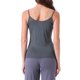 thumbnail image 3 of Camiseta sin mangas de cuello en V para mujer INSPIRE CHIC, top de pijama con tirantes de espagueti, color gris, 3 of 6