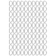 thumbnail image 3 of Craft Rings,100pcs D Rings Durable D Rings D Ringsfor Purse Sturdy Construction, 3 of 14