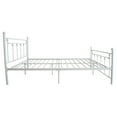thumbnail image 6 of SYNGAR White Metal Platform Bed Frame Full Size With Vintage Headboard and Footboard, Steel Legs, Underbed Storage, Strong Slat Support, No Box Spring Needed, Noise Free, 6 of 10