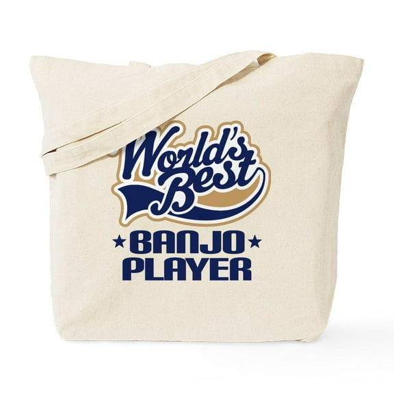 CafePress - 2 Wbbanjoplayer Navytan - Unisex Canvas Tote Bag, Beige, 1-Piece