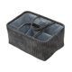 thumbnail image 2 of Cesta de almacenamiento tejida duradera, decorativa y multiusos con asas para revistas. Gris, 2 of 9