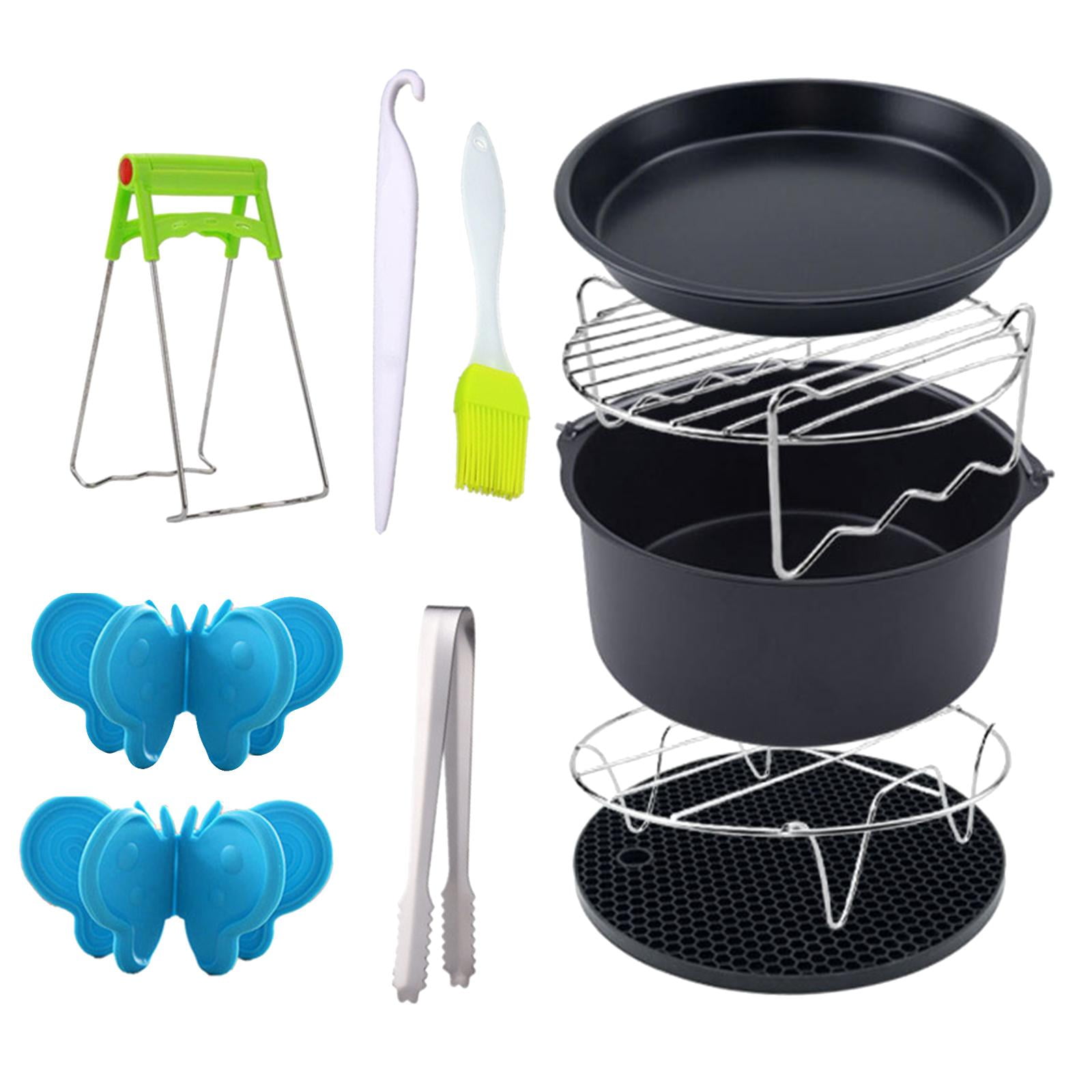 Fiocias 10 Pieces Non-Stick Air Fryer Accessories, Air Fryer Replacement Air Fryer Parts 16CM