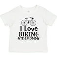 thumbnail image 3 of Inktastic Biking with Mommy Bicycle Boys or Girls Toddler T-Shirt, 3 of 5