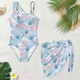 thumbnail image 5 of Jiueut Paws Clouds Stars Print Swimsuits for Teen with Mesh Cover Up One Piece Bathing Suits One Shoulder Soft Swimwear for Summer, 5 of 7