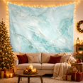 thumbnail image 3 of Marble Veins in Teal Aqua Water, Calming Elegant Abstract for Home Decor Lovers, Luxury Stone Wall Art Housewarming Gift Tapestry Wall Hanging for Bedroom, Living Room, 3 of 7