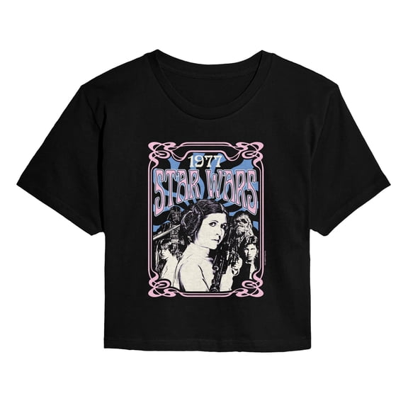 Star Wars - 1977 Poster Cropped Graphic T-Shirt