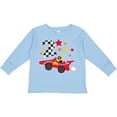 thumbnail image 3 of Inktastic Happy 2nd Birthday Red Racing Car Boys or Girls Long Sleeve Toddler T-Shirt, 3 of 5
