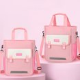 thumbnail image 4 of Mochilas informales de nailon con cremallera para adolescentes de gran capacidad con asa para niños, 4 of 4