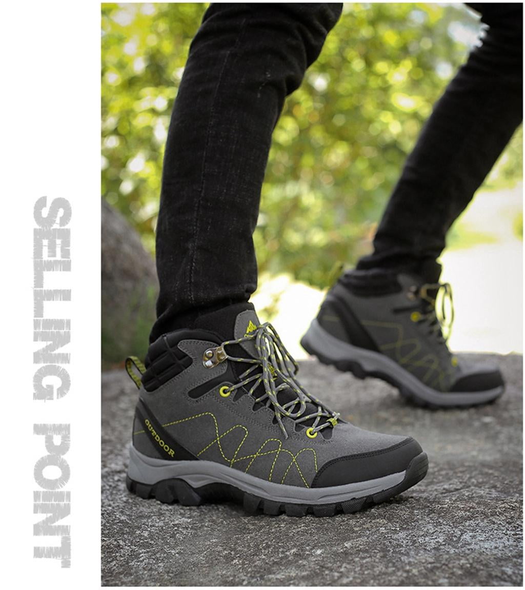 Men's Hiking Shoes Waterproof Anti Slip Hiking Boots Outdoor Lightweight Trekking Sneakers