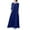 Blue, variant on Women's Casual Kaftan Maxi Dress Muslim Long Sleeve Prayer Clothes Arabic Middle East Islamic Kaftan with Pocket