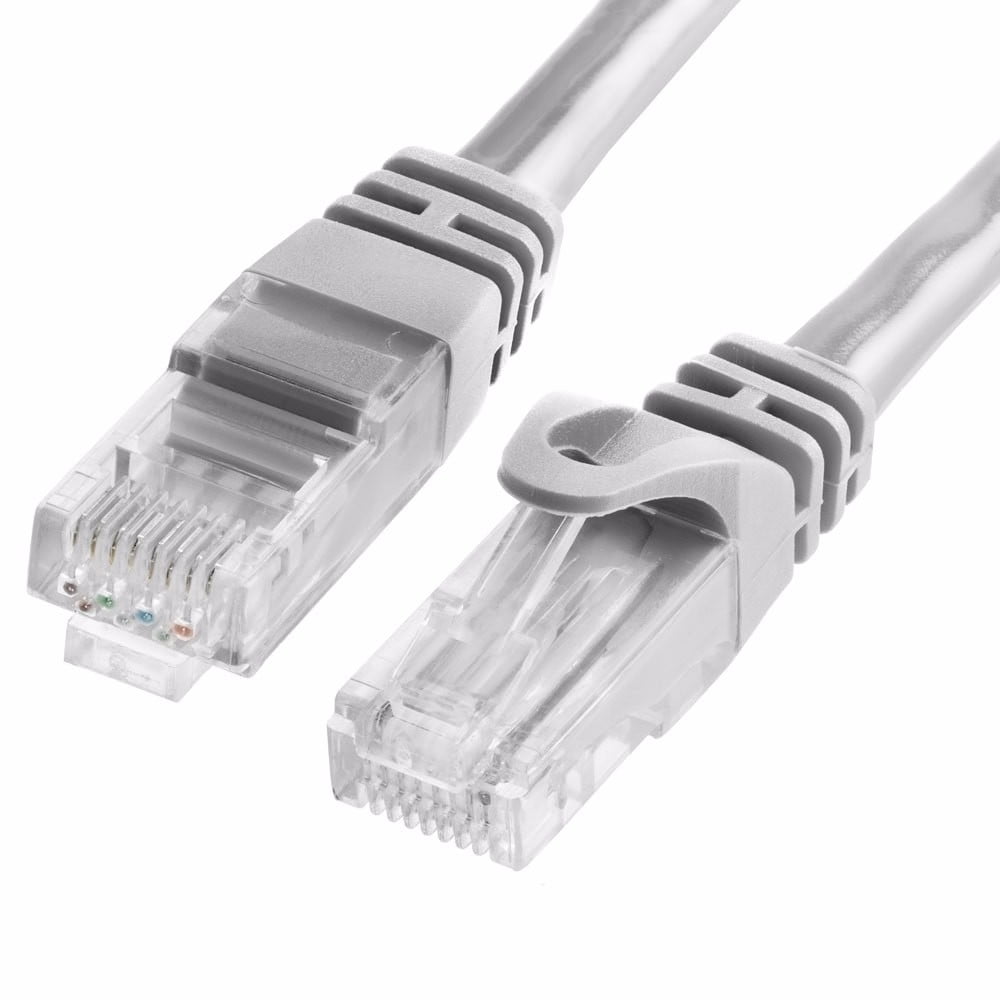 CAT 6 500MHz UTP ETHERNET LAN NETWORK CABLE 75 FT Gray Cmple