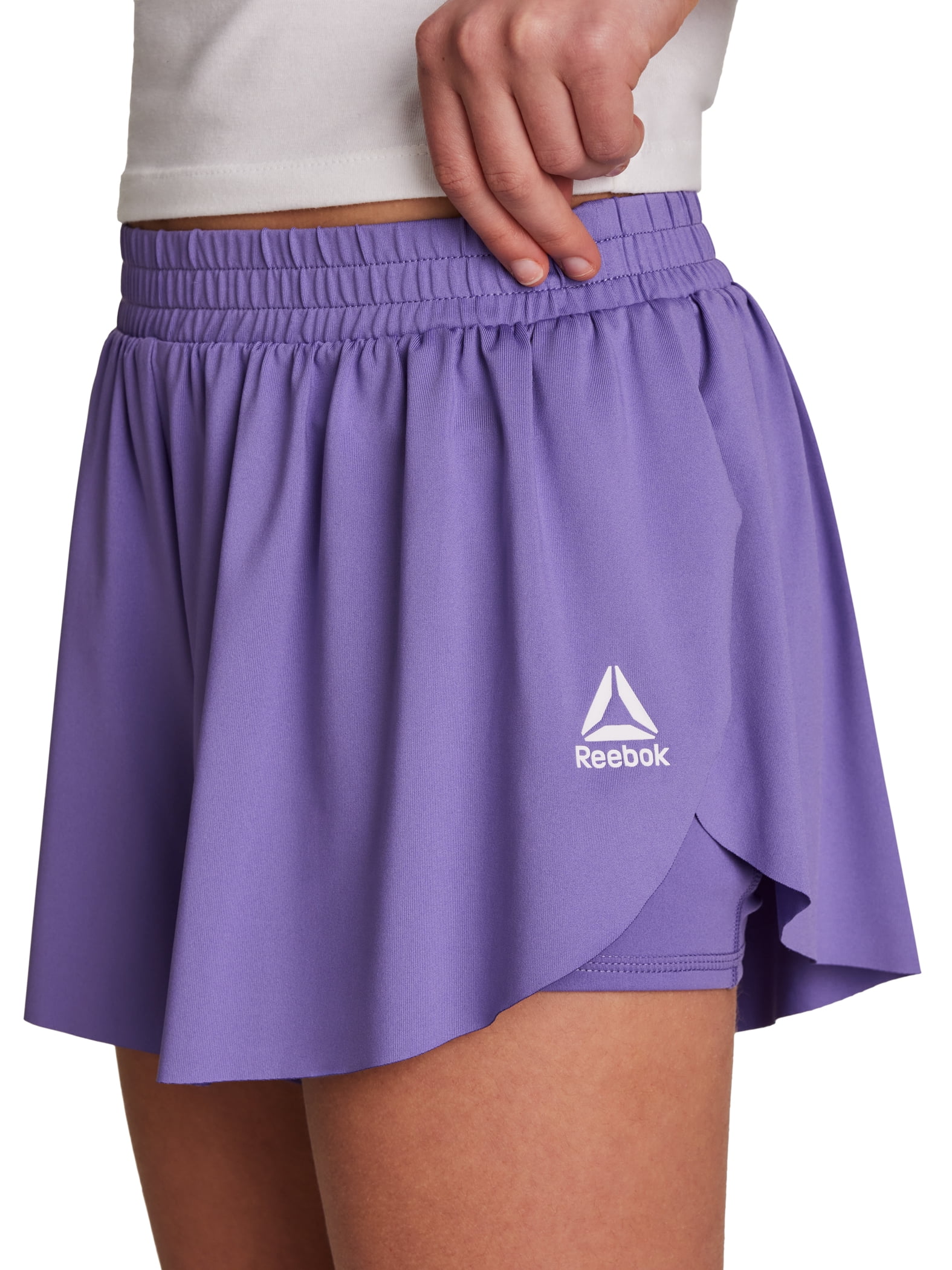 Reebok Girl's Athletic T-Shirt & Flutter Short, 2-Piece Set, Sizes 4-18