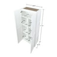thumbnail image 3 of Hopkins Modern Freestanding Storage Closet with 7 Shelves in White, 3 of 7