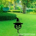 thumbnail image 3 of Craftnamesign Pumpkin Witch Outdoor Metal Sign With Stake, Pumpkin Stake, Outdoor Halloween Pumpkin, 3 of 5