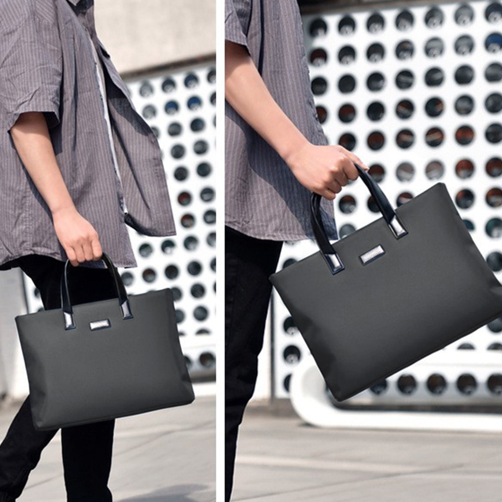 Father's Day Bag Portable Large-Capacity Cloth Briefcase for Documents Business Meeting and Training 14.57 x 11.02 x 2.36 in