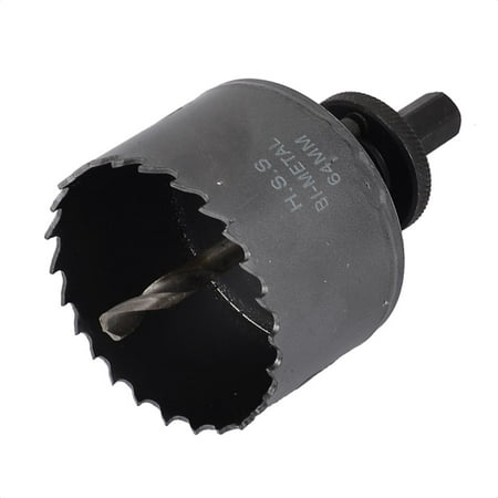 Metal Bi Metal Saws Unique Bargains 64mm Drilling Dia HSS Wood Sheet Metal Cutting Tool BiMetal Hole Saw Drill Set ()