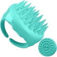 thumbnail image 3 of Masajeador capilar con cerdas de silicona suave para una exfoliación delicada y accesorio de cepillo para champú 2 en 1., 3 of 5
