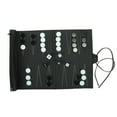thumbnail image 1 of Classic Portable Travel Recreational PU Leather Roll Tournament Backgammon, 1 of 8