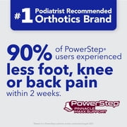 powerstep pinnacle maxx يدعم نعال الأحذية التقويمية كاملة الطول مع دعم القوس للأقدام المسطحة والإفراط