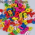 thumbnail image 4 of Trayknick 100Pcs Colorful Letters Numbers Wooden Flatback Embellishments Crafts Tool 50pcs,Numbers, 4 of 12