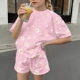 thumbnail image 7 of Cethrio Girls Summer Outfit Sets, Soft Short Sleeve Casual 2 Piece Kids' Clothing Sets Multicolor Size 10-12, 7 of 7