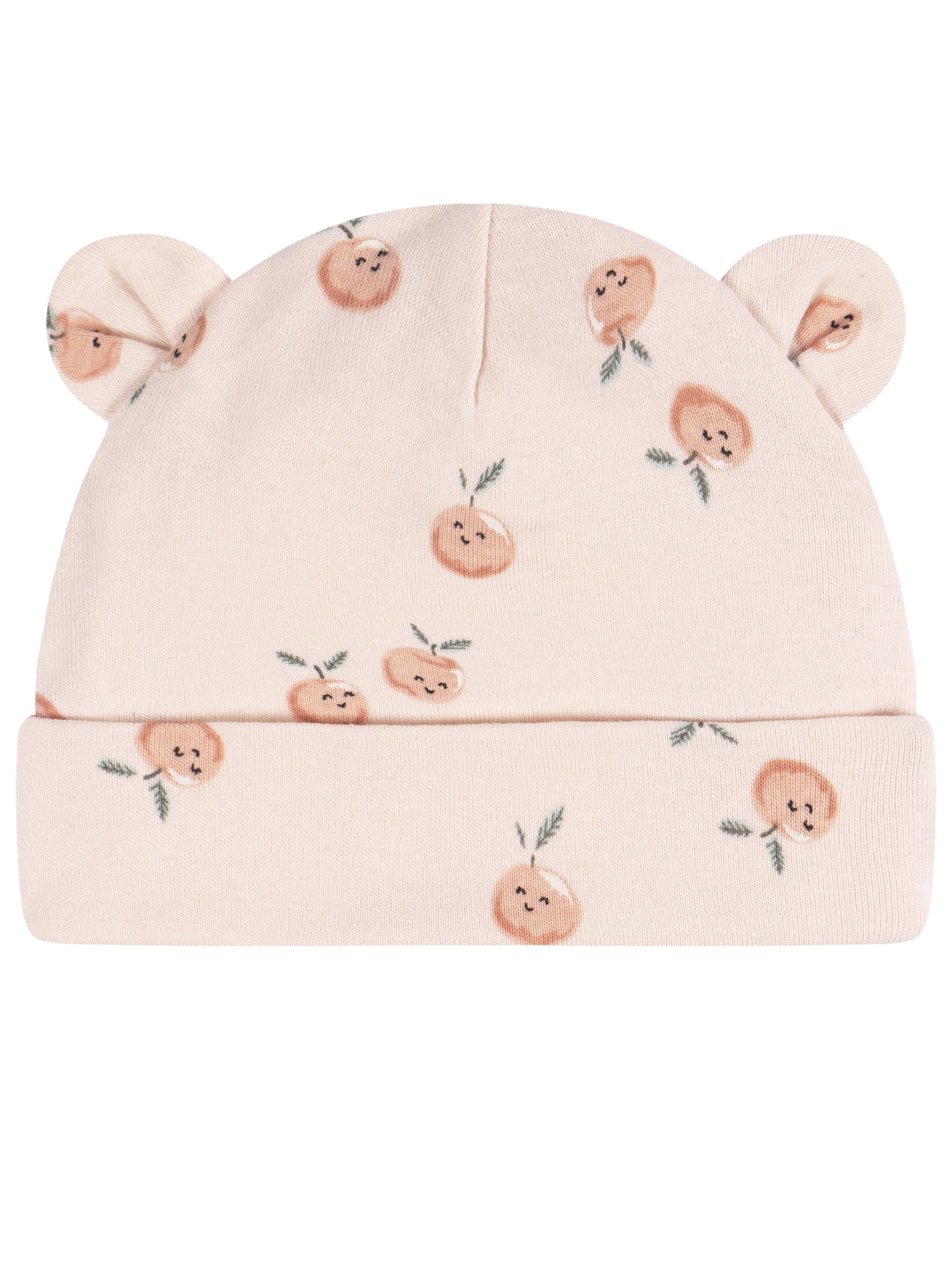 Gerber Baby Girl Cotton Caps, 3-Pack, Sizes Newborn - 0/6 Months