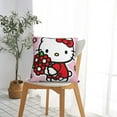 thumbnail image 4 of Hello Kitty Pillow Cover, Square Throw Pillow Cases For Couch Sofa Bed Living Room,Home Decorative, 22"X22", 4 of 9