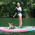 thumbnail image 4 of Goplus Small Inflatable SUP Board, Portable Paddle Board with 5D rings Stand Up Paddle Board for Youth & Adult Light Pink, 4 of 9