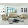 thumbnail image 2 of Home Roots 329506 Elegant Leather Sofa Set, Beige - 108 in., 2 of 2