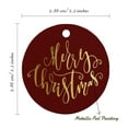 thumbnail image 6 of Inkdotpot Merry Christmas Bottle Tag Real Gold Foil Favor Hang Tags Pack Of 50, 6 of 7