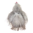 thumbnail image 4 of Large Shaggy Rooster Plush, Gray/White/Red, 14", Easter by Way To Celebrate, 4 of 6
