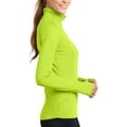 thumbnail image 4 of Womens "Penguin Power Bike" 1/2 Zip Jacket - Charge Green, Medium (back print), 4 of 4