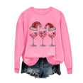 thumbnail image 4 of Sweatshirts for Women Crew Neck Hoodless Christmas Printed Casual Loose Sweatshirt Pullover, 4 of 6