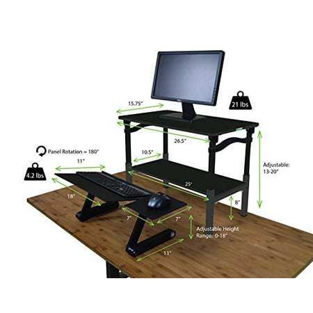 Lift Standing Desk Converter Tall Adjustable Height Portable