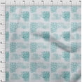 thumbnail image 3 of oneOone Cotton Jersey Turquoise Blue Fabric Texture Watercolor Fabric For Sewing Printed Craft Fabric By The Yard 58 Inch Wide, 3 of 4