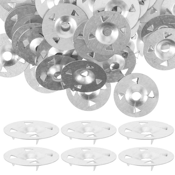 Raindrops 100pcs Foam Insulation Board Washers Foam Board Load Washers Metal Fixing Fasteners