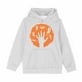 thumbnail image 2 of Spazoro Girls Hooded Sweatshirts, Fashion Soft & Comfy Long Sleeve Cute Print Fall Winter Tops for Girls White Size 11 T, 2 of 6