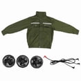 thumbnail image 2 of Chaqueta con ventilador de refrigeración,Chaqueta con ventilador de refrigeración Ropa con aire acondicionado para hombres y mujeres Chaqueta de refrigeración con ventilador Diseñado con precisión, 2 of 8