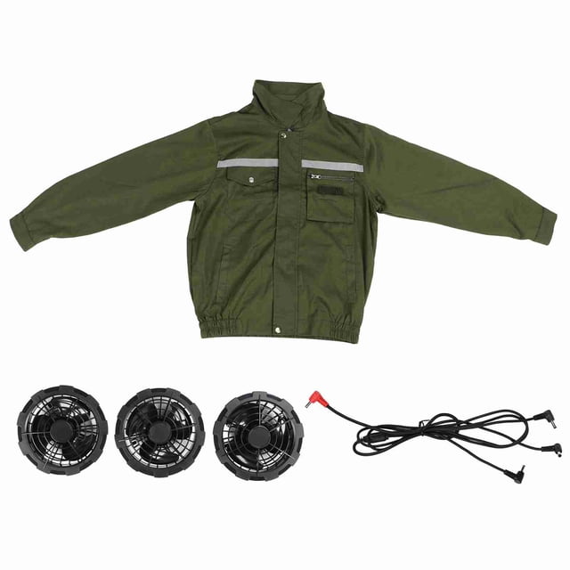Ropa con aire acondicionado con ventiladores,Chaqueta con ventilador de refrigeración Chaqueta con ventilador de refrigeración por aire Ropa de aire acondicionado Diseño fácil de usar
