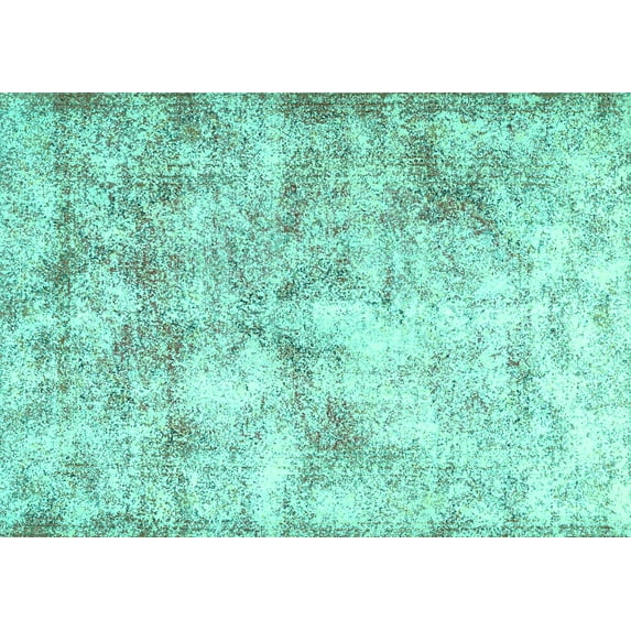 Ahgly Company Indoor Rectangle Persian Turquoise Blue Traditional Area Rugs, 2' x 3'