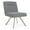 Gray Flannel, variant on Willow Lounge Reception Armless Swivel Guest Chair / Silver Steel / Navy Blue