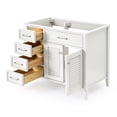 thumbnail image 7 of Ariel D043s-R-Bc Kensington 42" Single Free Standing Vanity Cabinet Only - White, 7 of 7