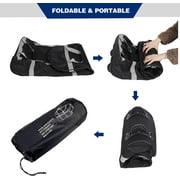 REDCAMP Xlarge Foldable Roller Duffel Bag with Wheels 120L, 210D Oxford Collapsible Duffel Bag with Rollers for Camping Travel Gear, Black